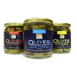 Stuffed Greek Olives - Sweet Pepper (7.8 ounce) by igourmet.com